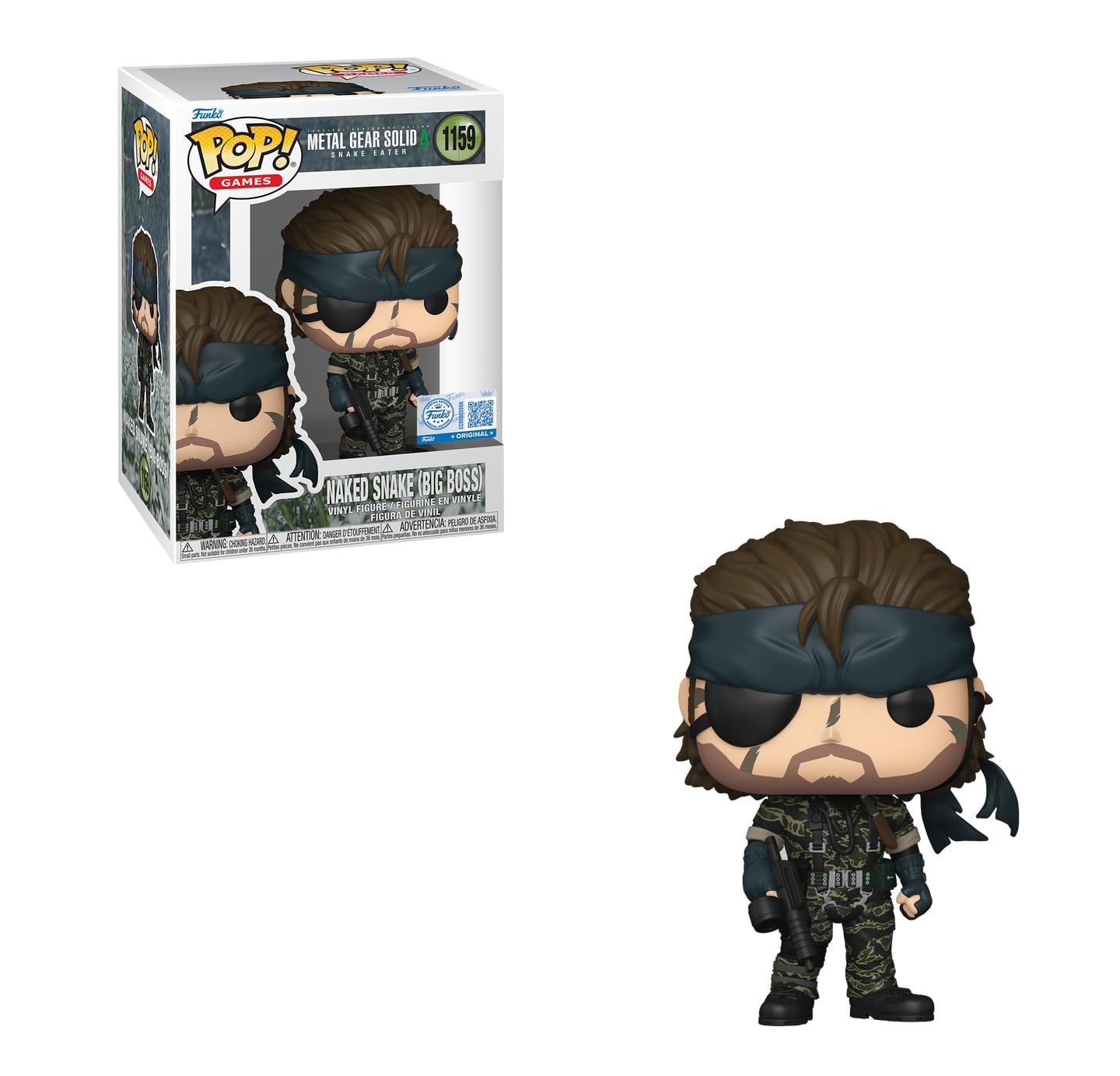 Funko Metal Gear Solid Snake Eater Naked Snake Big Boss Exclusive Pop Vinyl Figure 1159