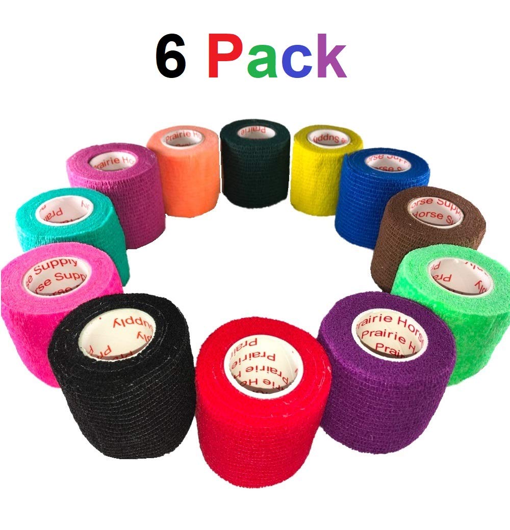 Buy Prairie Horse Supply Vet Wrap Tape Bulk (Assorted Colors) (6 Pack