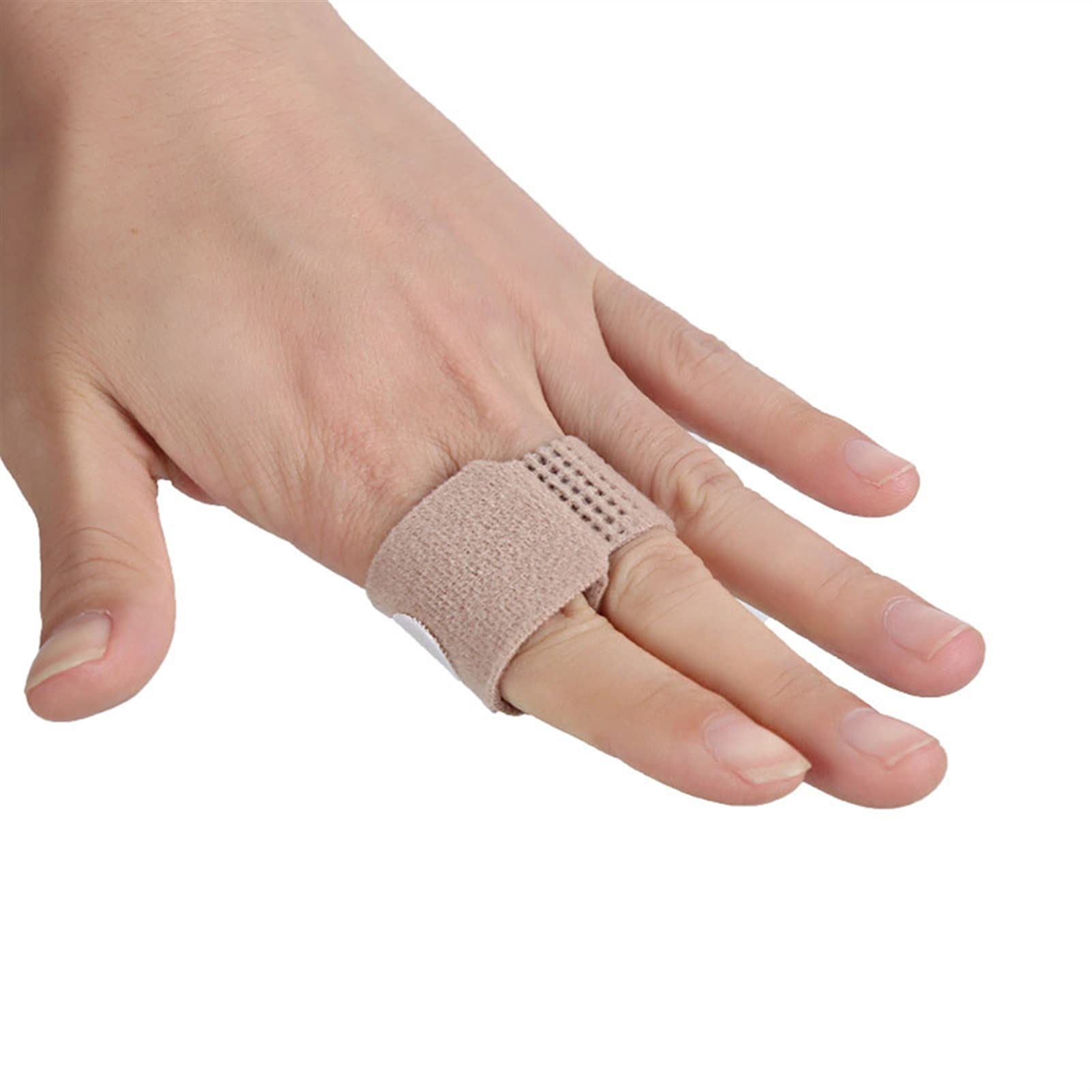 Stück Zehen- und Fingerglätter aus Stoff, Hammerzehen-Hallux-Valgus-Korrektor, Bandage, Zehenspreizer, Schiene, Wickel, Fußdehner, Unterstützung für Tag und Nacht (E)