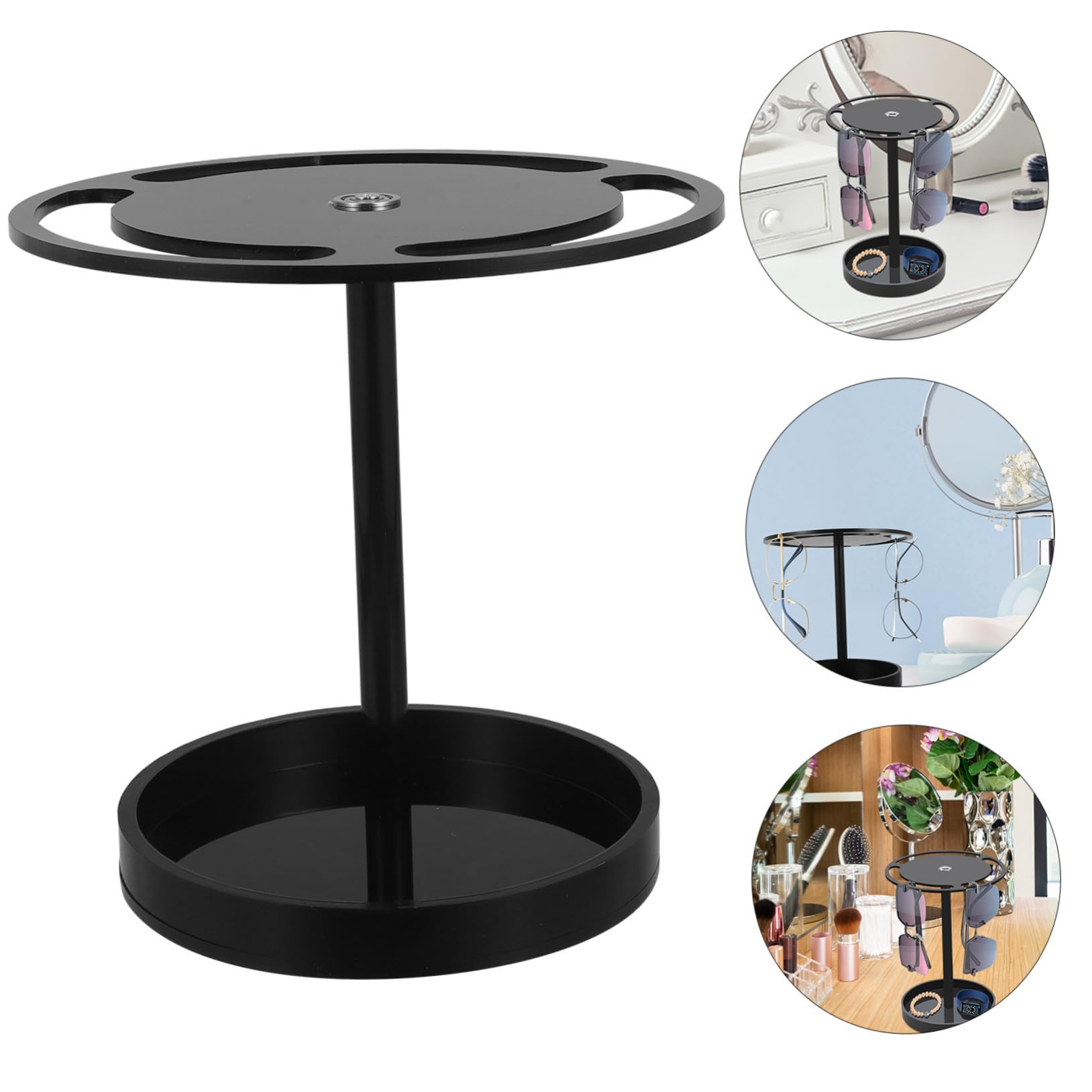 Drehbarer Brillenhalter-ständer Sonnenbrillen-aufbewahrungssystem Brillen-präsentationsregal Mit Stabiler Basis Kompaktes Design Für Schreibtisch Und Home-use