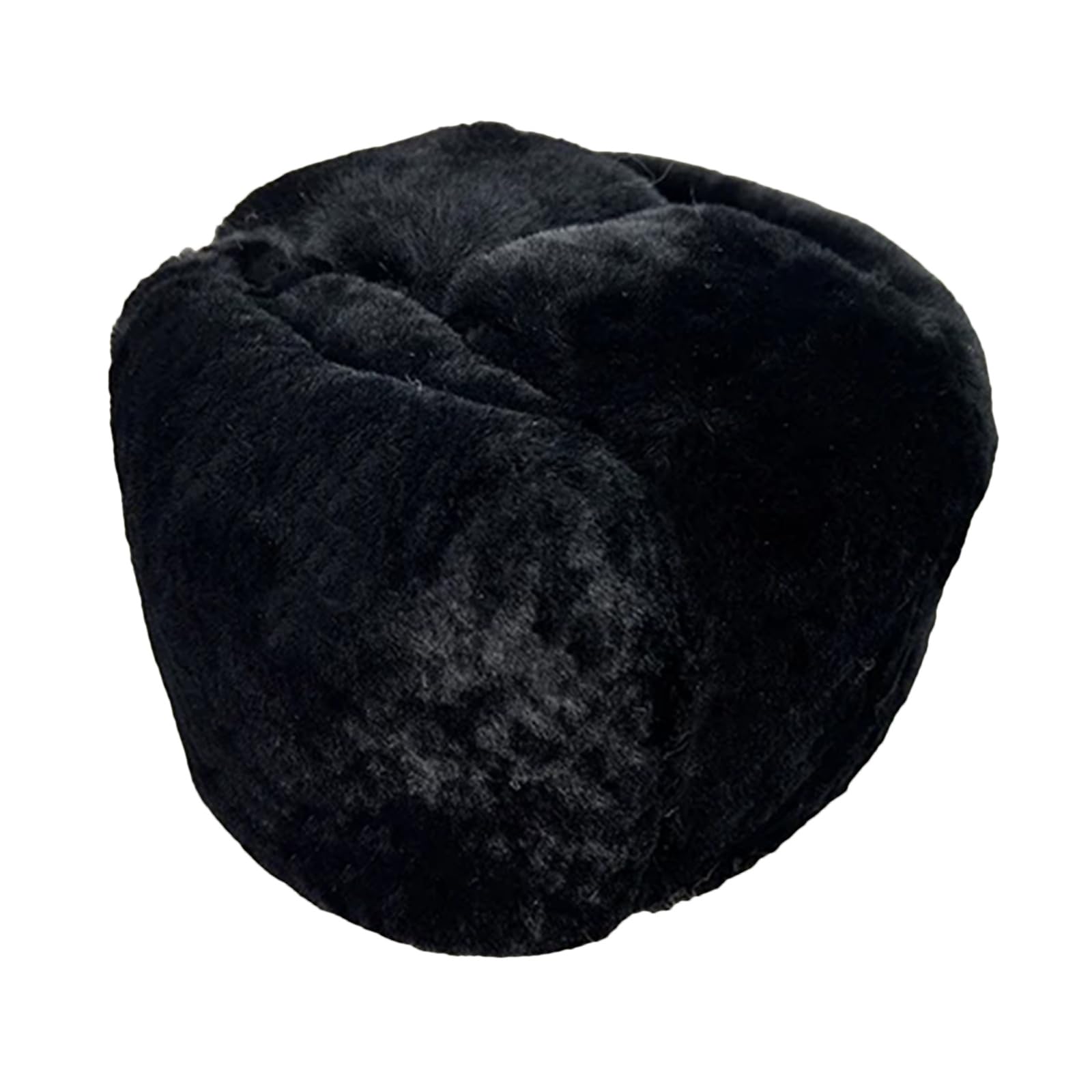 Wjnvfioo Gorro de lana sintética para hombre, gorro de lana de moda, gorro cálido para invierno, boina de lana peluda