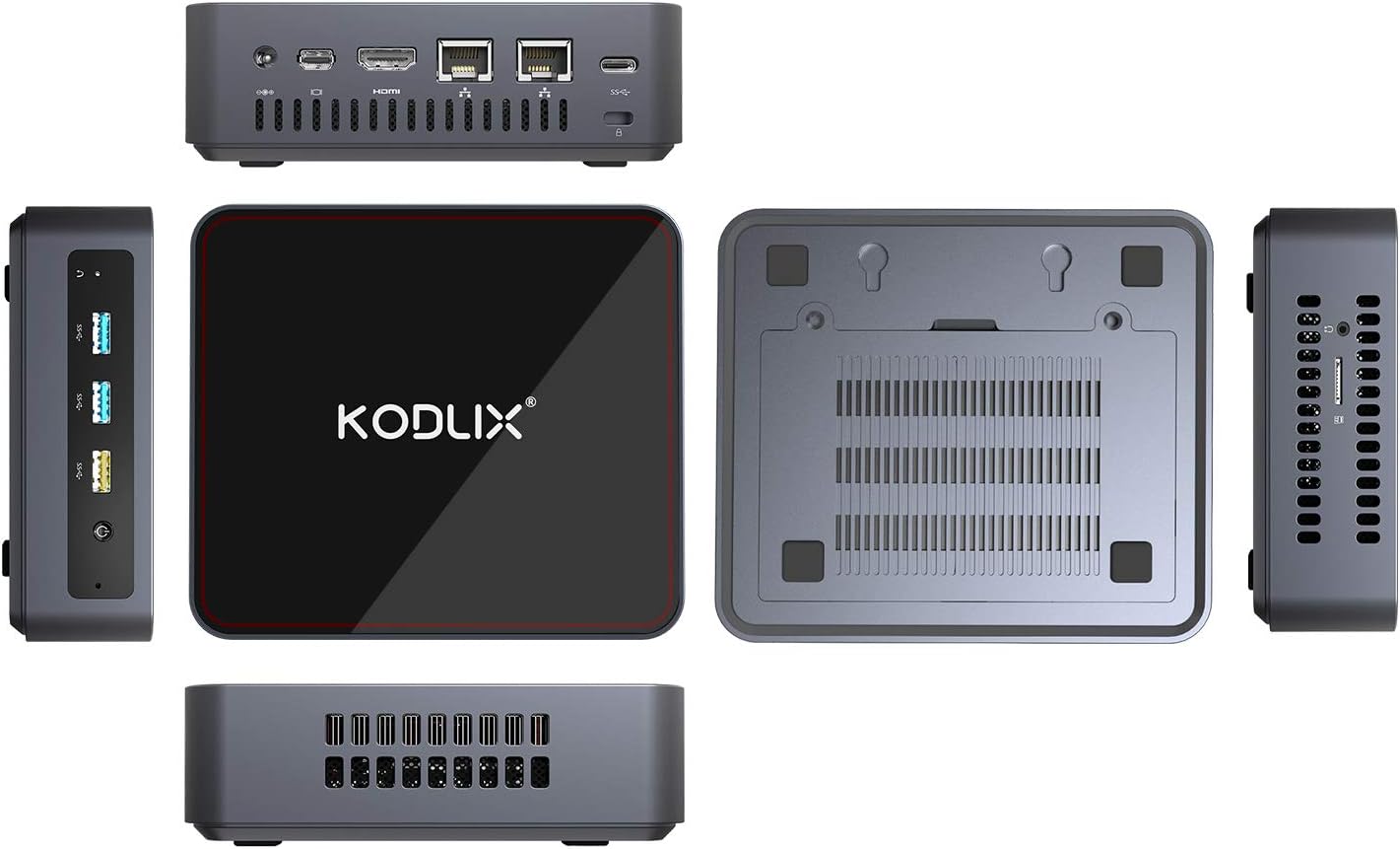 Bеѕt Quаlіtу 🔥 GK45 Mini PC Gemini Lake Celeron J4105 Mini Computer, 4GB RAM+128GB NVMe SSD, DIY SSD&HDD, 4K@60Hz HDMI/Mini DP/USB-C Output, 2X Ethernet Port, Mini Computer