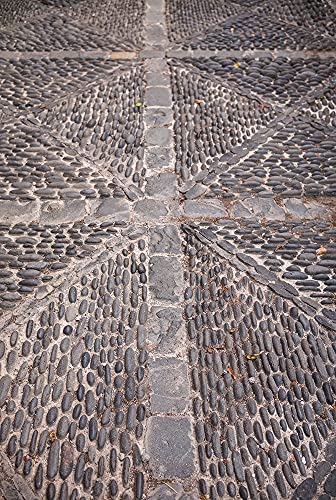 ArtExpert Canary Islands-La Palma Island-Santa Cruz de la Palma-street stonework detail by Walter Bibikow - 16x24 Art Print Poster