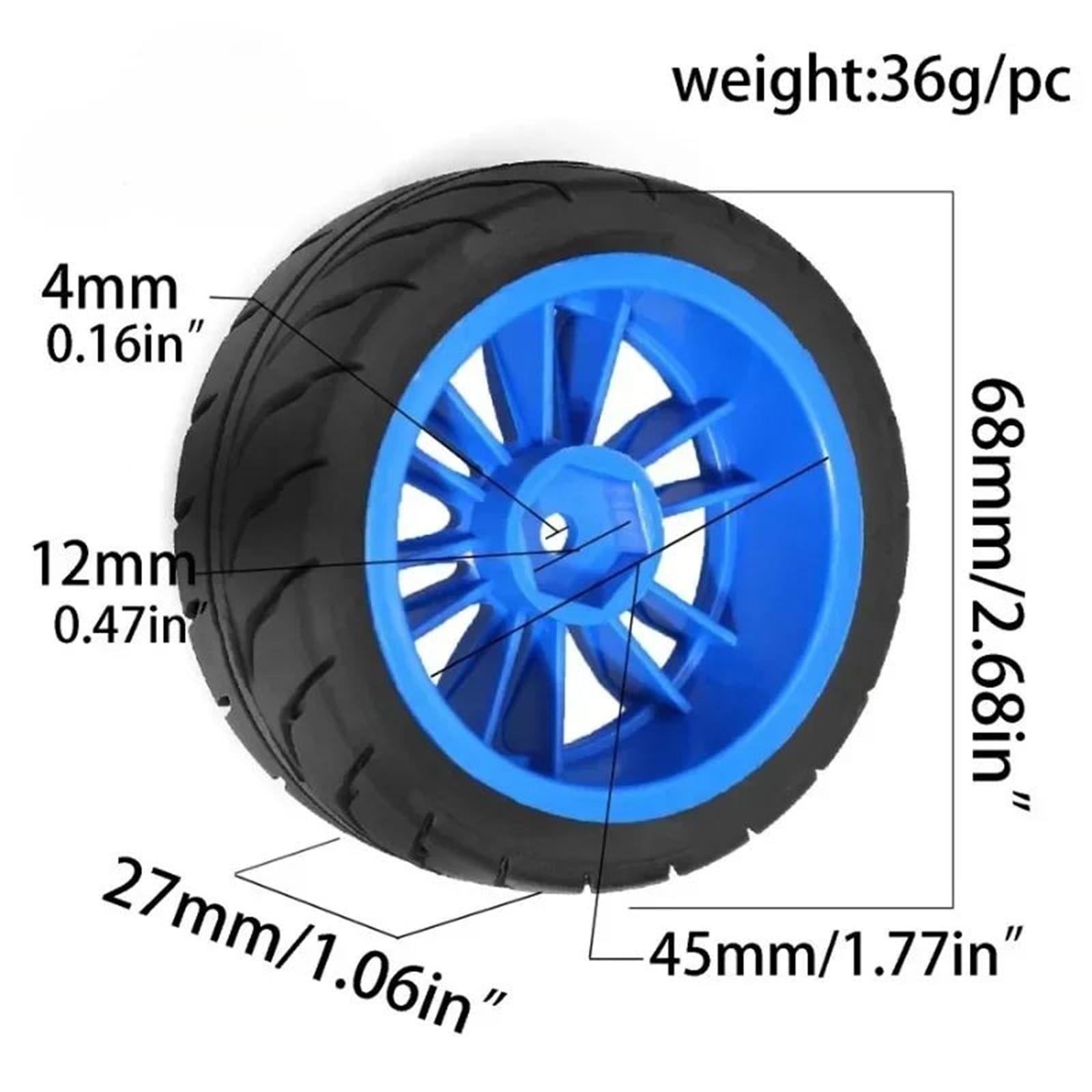 Neumáticos para Tamiya para TT01 para TT02 XV01 XV02 PTG-2 1/10
