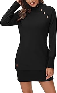 Sponsored You’re seeing this ad based on the product’s relevance to your search query.Learn more about this advertisement DOTIN Women's sweatshirt dress, long-sleeved sweatshirt hoodie dress, long pullover, outerwear, jumper, tops, hoodie
