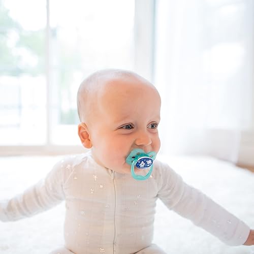 Miniatura 5 de Dr. Brown's Advantage - Chupete simétrico de silicona 100% para bebé, 0.0-19.7 ft, sin BPA, rosa, paquete de 2 + clip