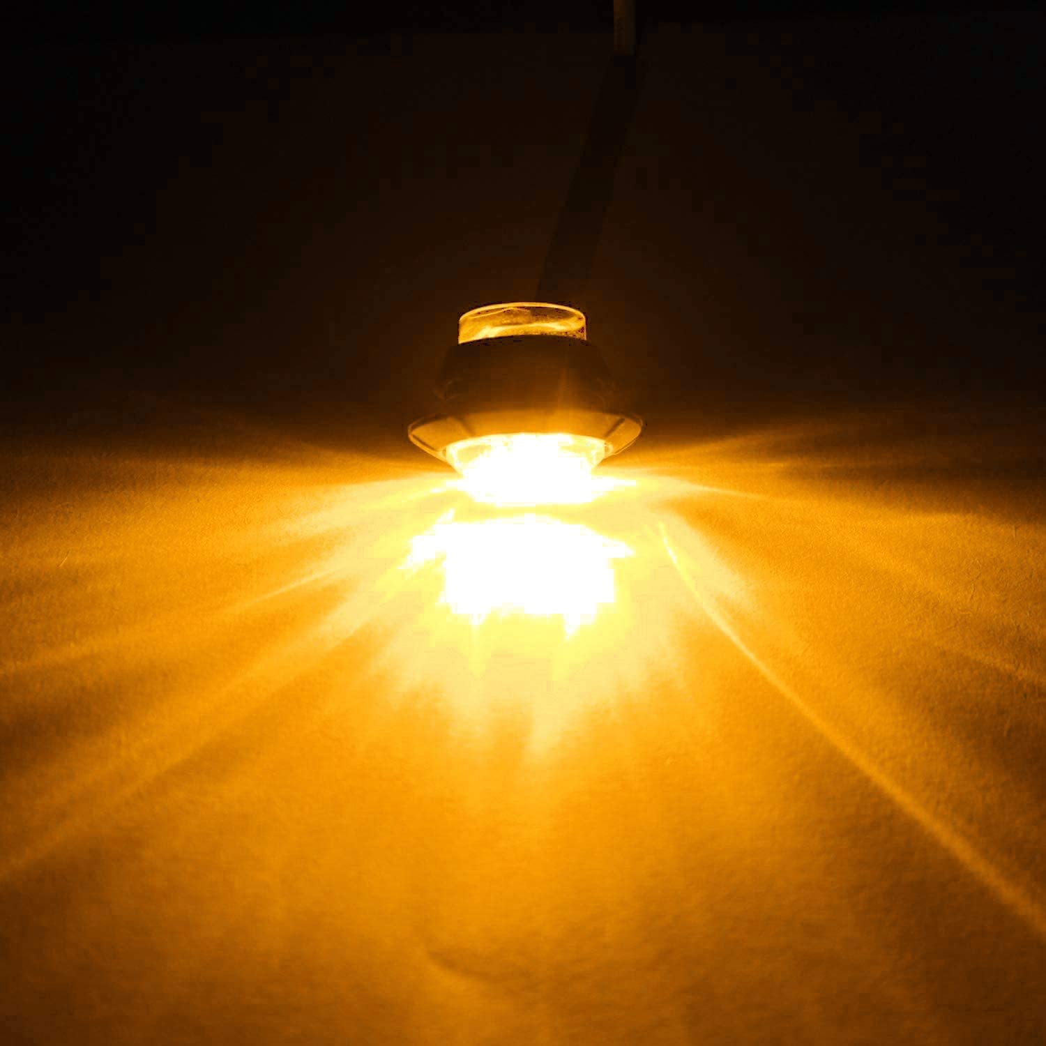 Luci Marker Ovali Arancione Ambra 20 LED X4 12V 24V Neon Per - Foto 4