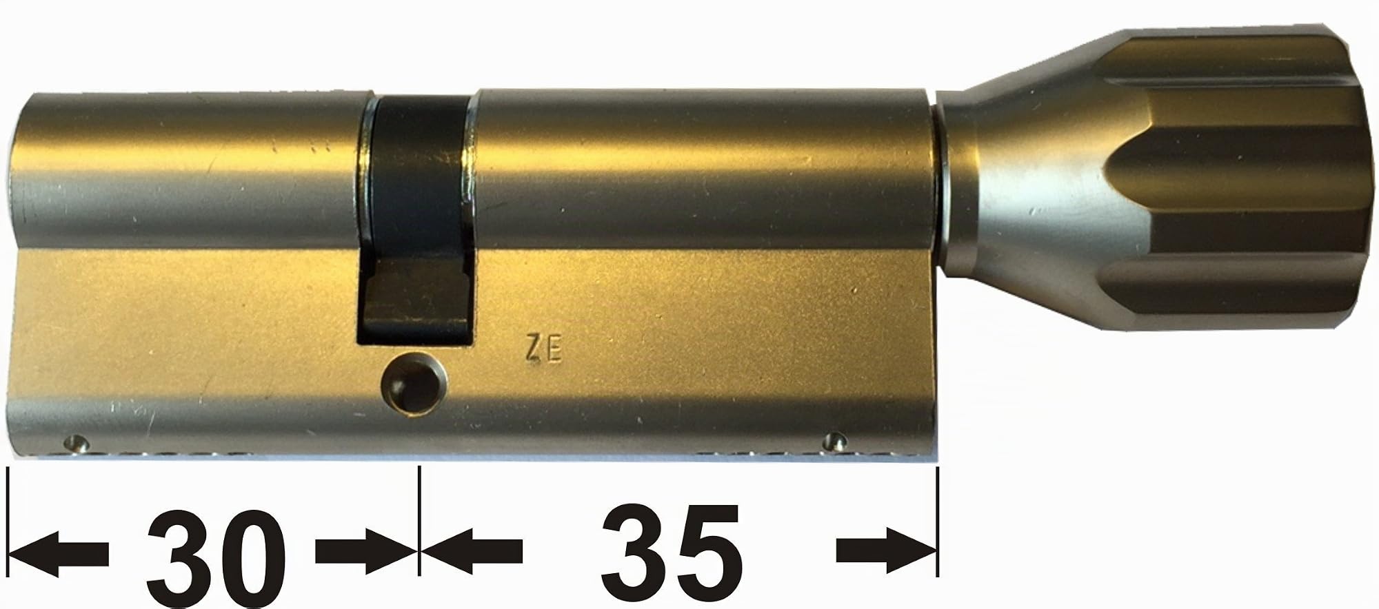 ABUS EC660 ECK660 Profil-Knaufzylinder Länge (a/b) Z30/K35mm (c=65mm) mit 6 Schlüssel, mit Sicherungskarte