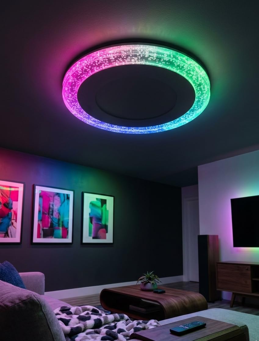 2in1 Panel Light, Cool White + RGB, 6+3W, Jelly Type, Round Ceiling Light (1, Jelly Surface Panel)-image-27