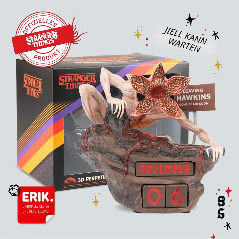 Stranger Things Merch | Stranger Things Adventskalender | ST Figuren | Offizieller Fanartikel mit Demogorgon | Merchandise Geschenk