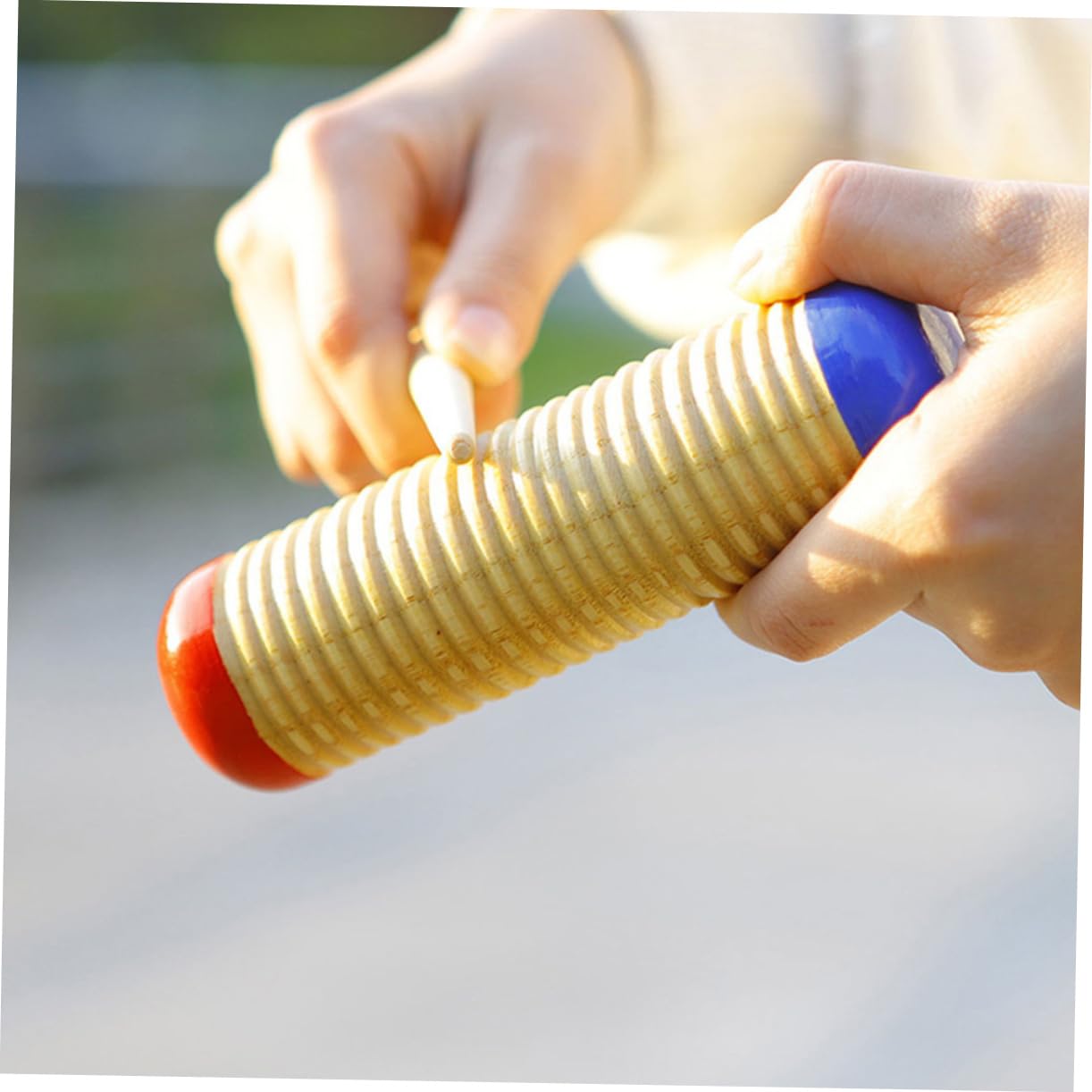 Levemolo Wooden Rhythm Set Sand Drum Percussion Instruments Musical for Bands Practice