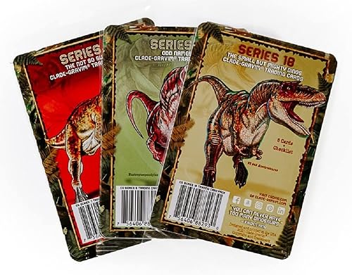 Miniatura 3 de CLADE-GRAVIM® Dinosaur Top of The Clade Bone Wars Booster Box Coleccionista Tarjetas de intercambio educativas 20 CGTC incluyendo 1 raro para niños