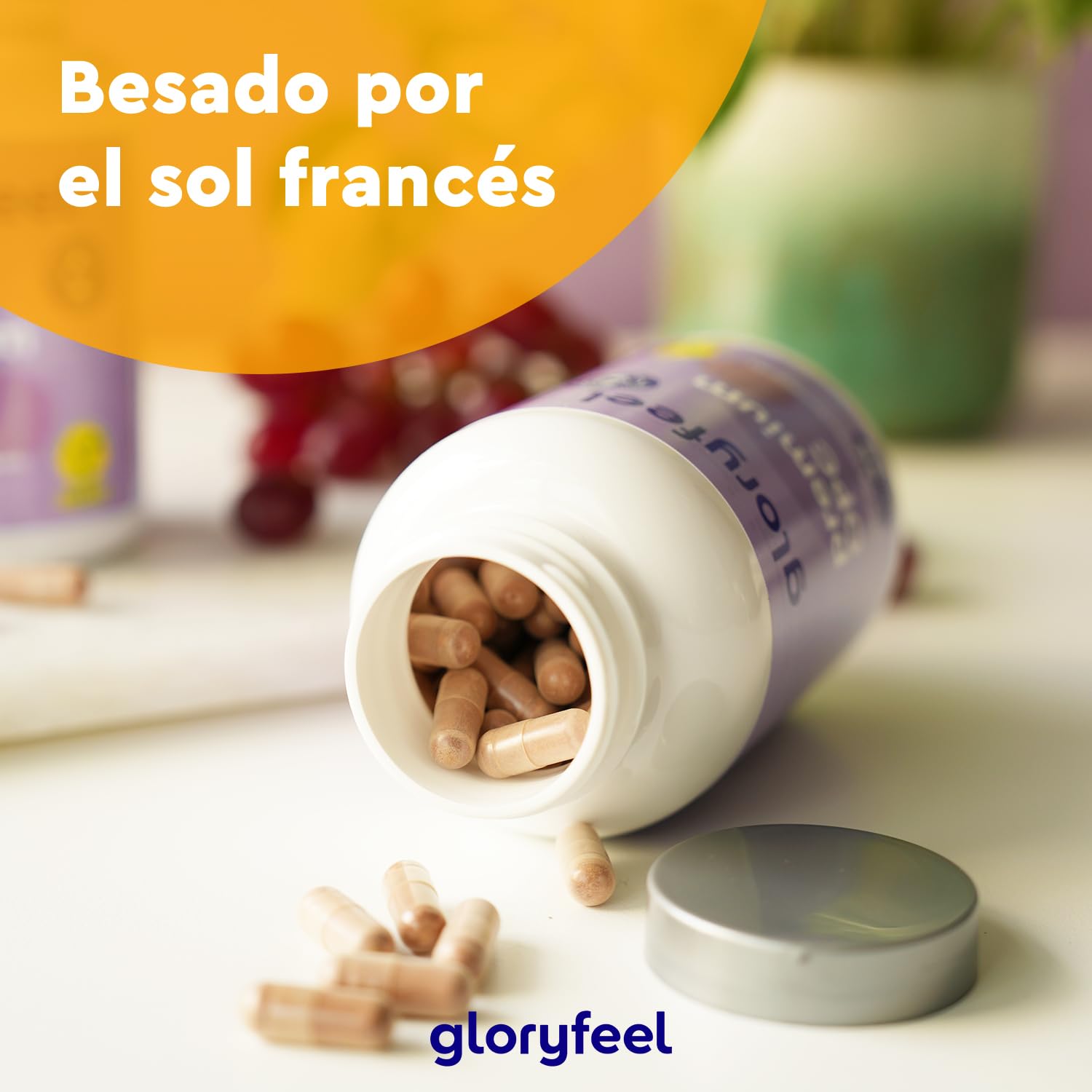 Premium OPC Extracto de semilla de uva - 1052mg de Extracto al día - Máximo contenido de OPC según HPLC - De uvas francesas originales - Vegano y fabricado en Alemania, sin aditivos