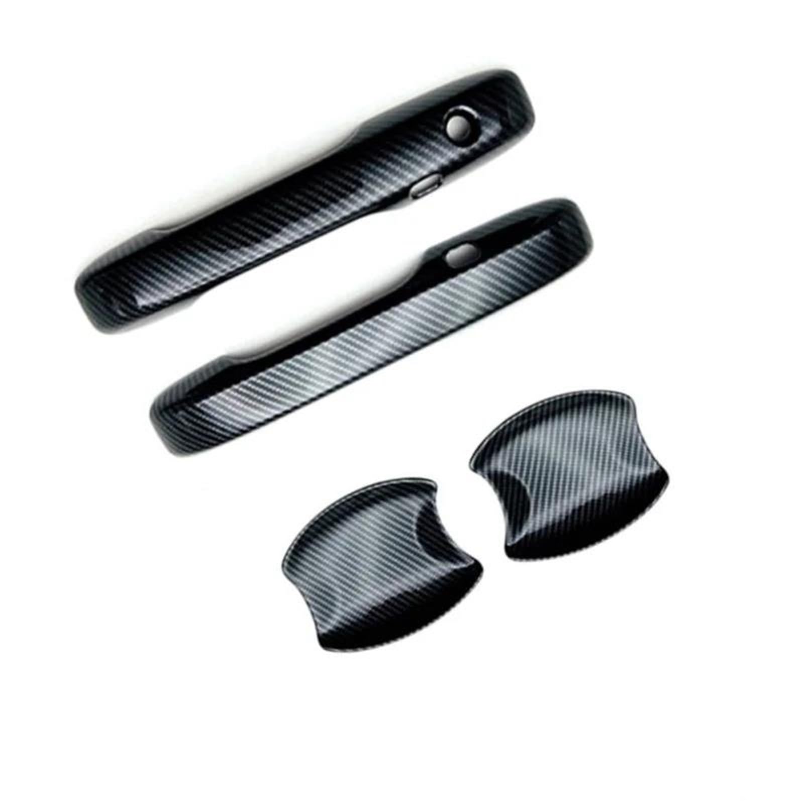 ZAPORA Covers Sticker Carbon Fiber Chrome Car Door Handle Cover Sticker Styling Accessories for HRV for Vezel for XR-V for ZR-V 2022-2025(Handle-Bowl)