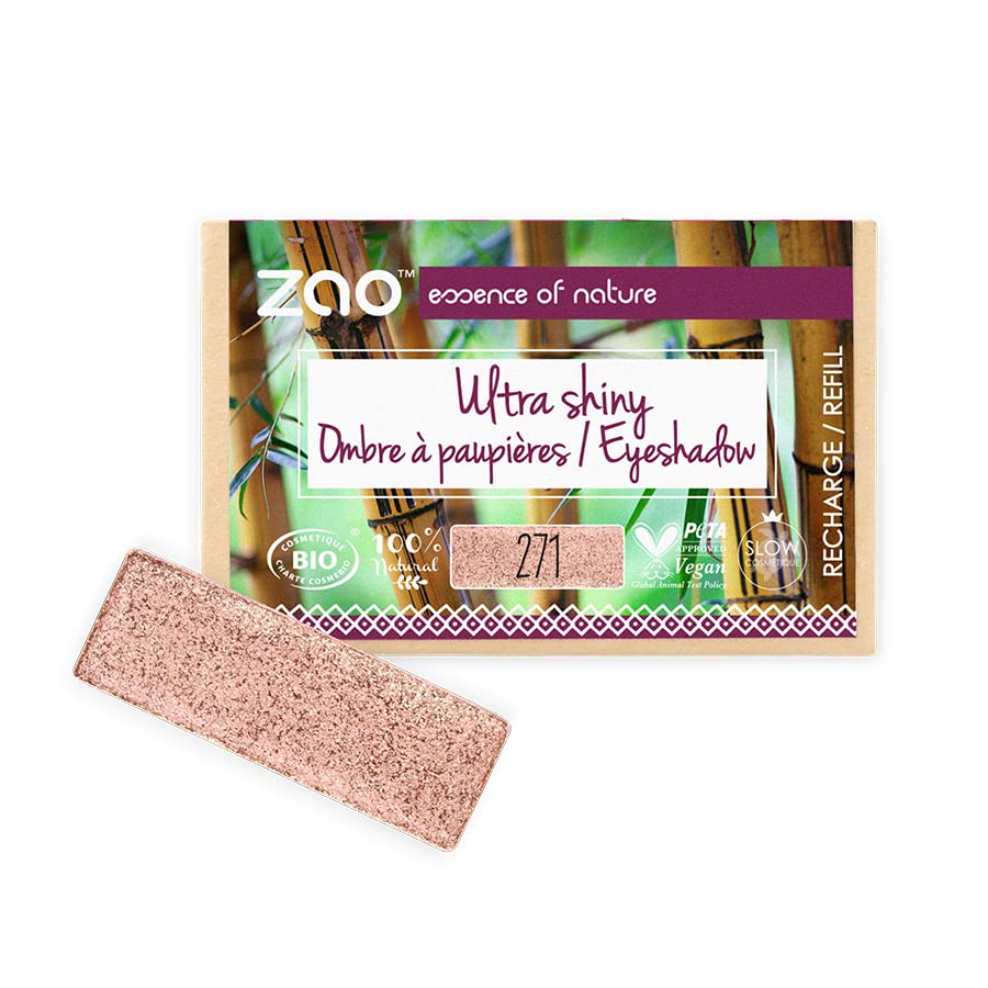 Zao Refill Rectangle Eyeshadow 271 Pinkish Copper