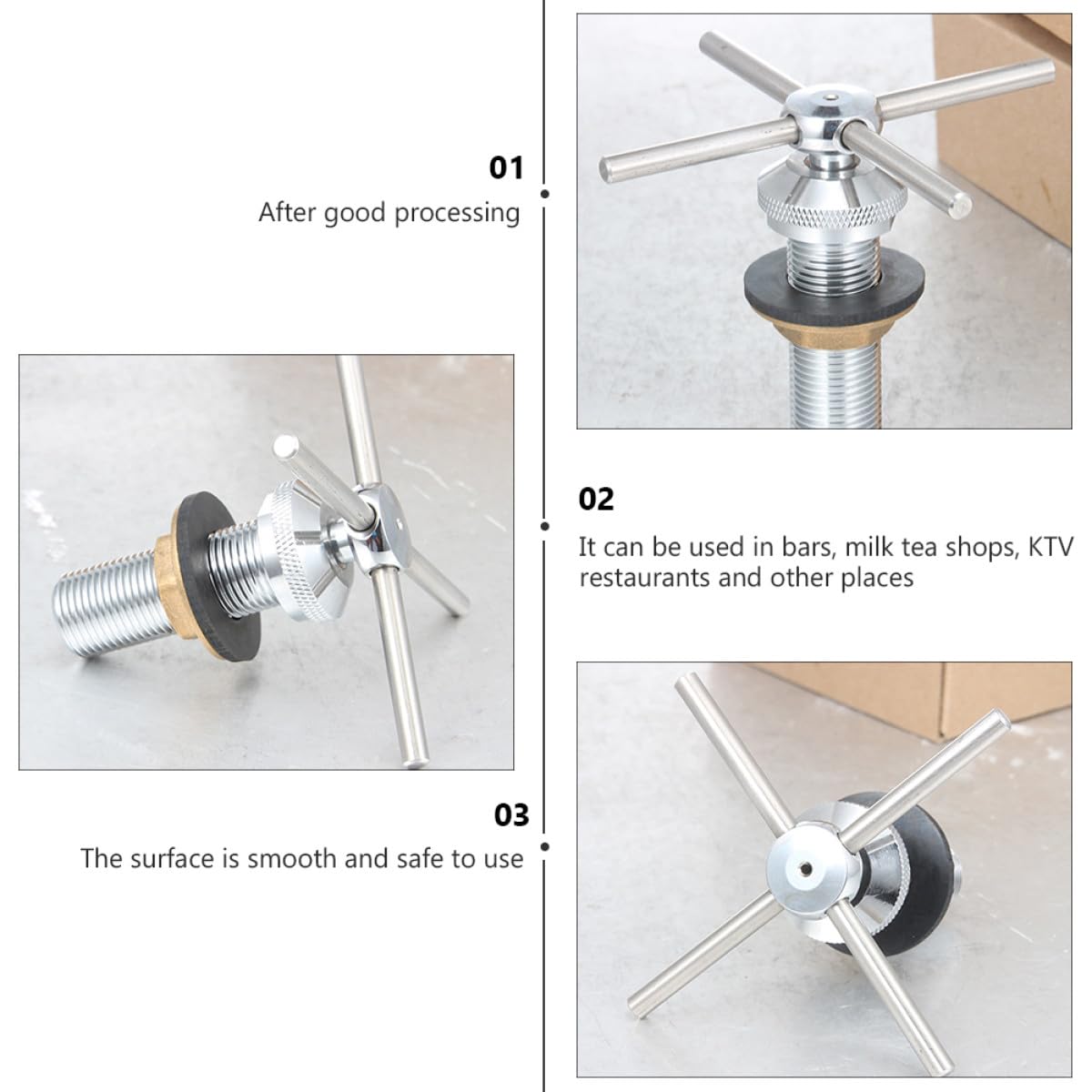 Lurrose 1pezzi Lava Bicchieri da Bar Automatico Spruzzatore ad Alta Pressione Accessorio per Pulizia Testa per Lavabicchieri per Case Negozi di Tè al Latte Ristoranti e Bar