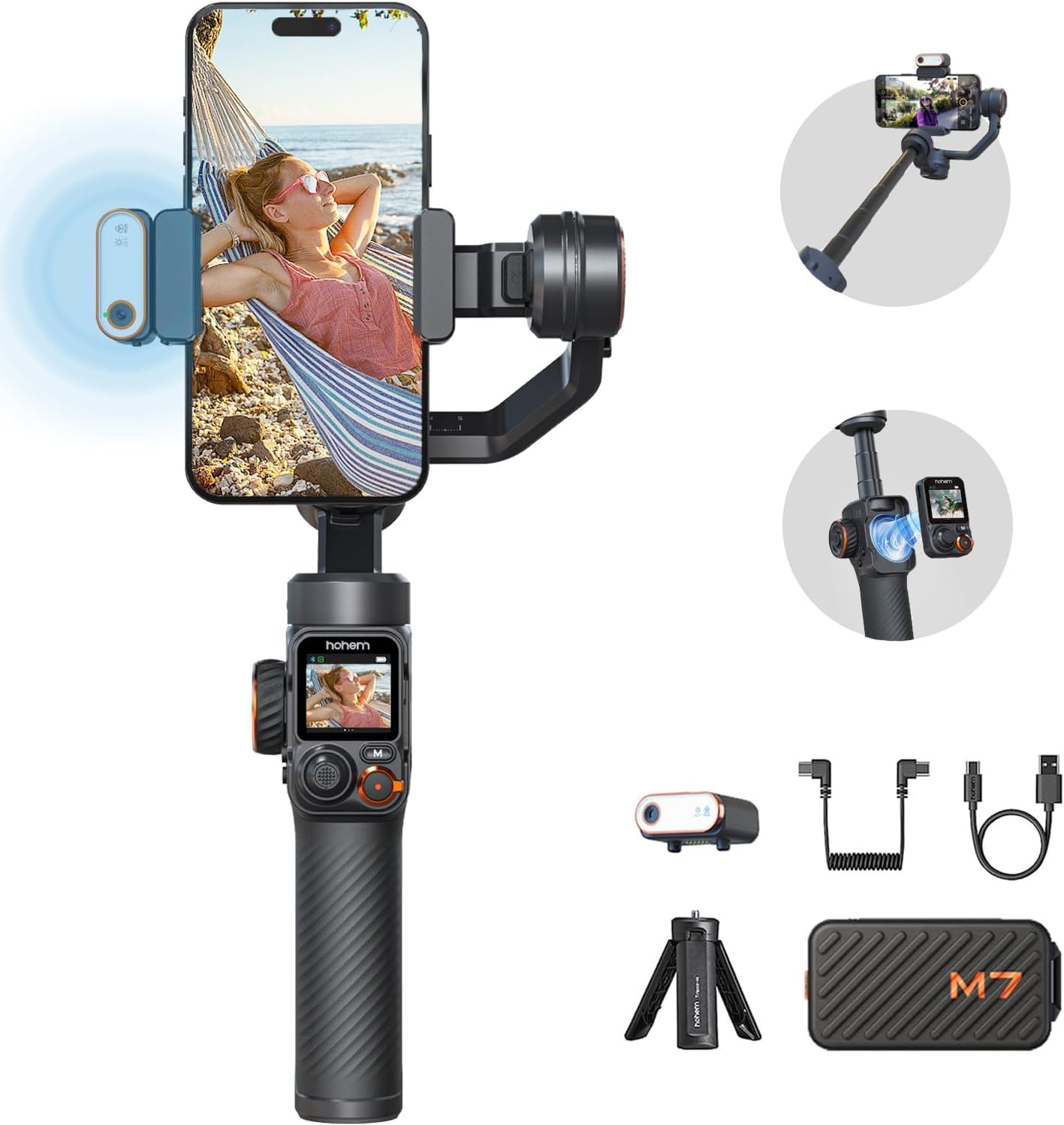 Amazon.com: Hohem iSteady M7 Gimbal Stabilizer for Smartphone