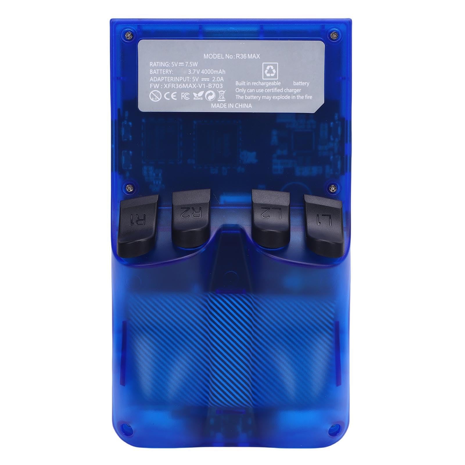 Yctze Console di Gioco Portatile retrò, con Schermo IPS da 4,0 Pollici con CPU a 4 Core, Design a Doppio Joystick, Altoparlanti Stereo Integrati e Jack per Cuffie da 3,5 Mm, Batteria da 4000 MAh (64G)