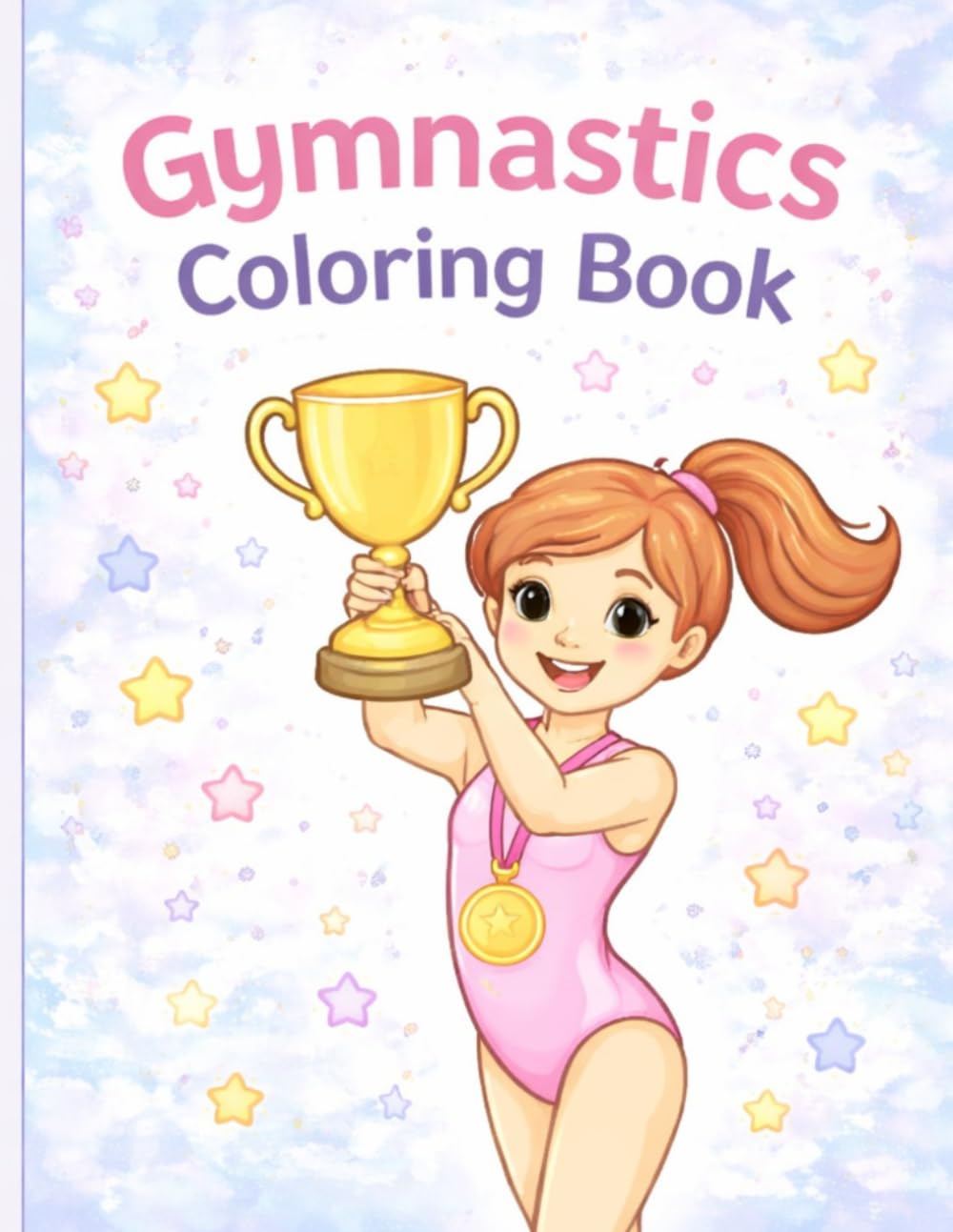 Gymnastics Coloring Book: Fun and Easy Beam, Bars, Floor, and Vault Pages for Young Gymnasts