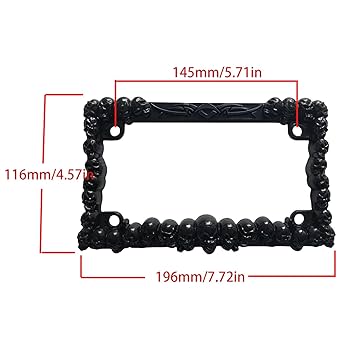 Amazon | オートバイのナンバープレートステンレス鋼車の