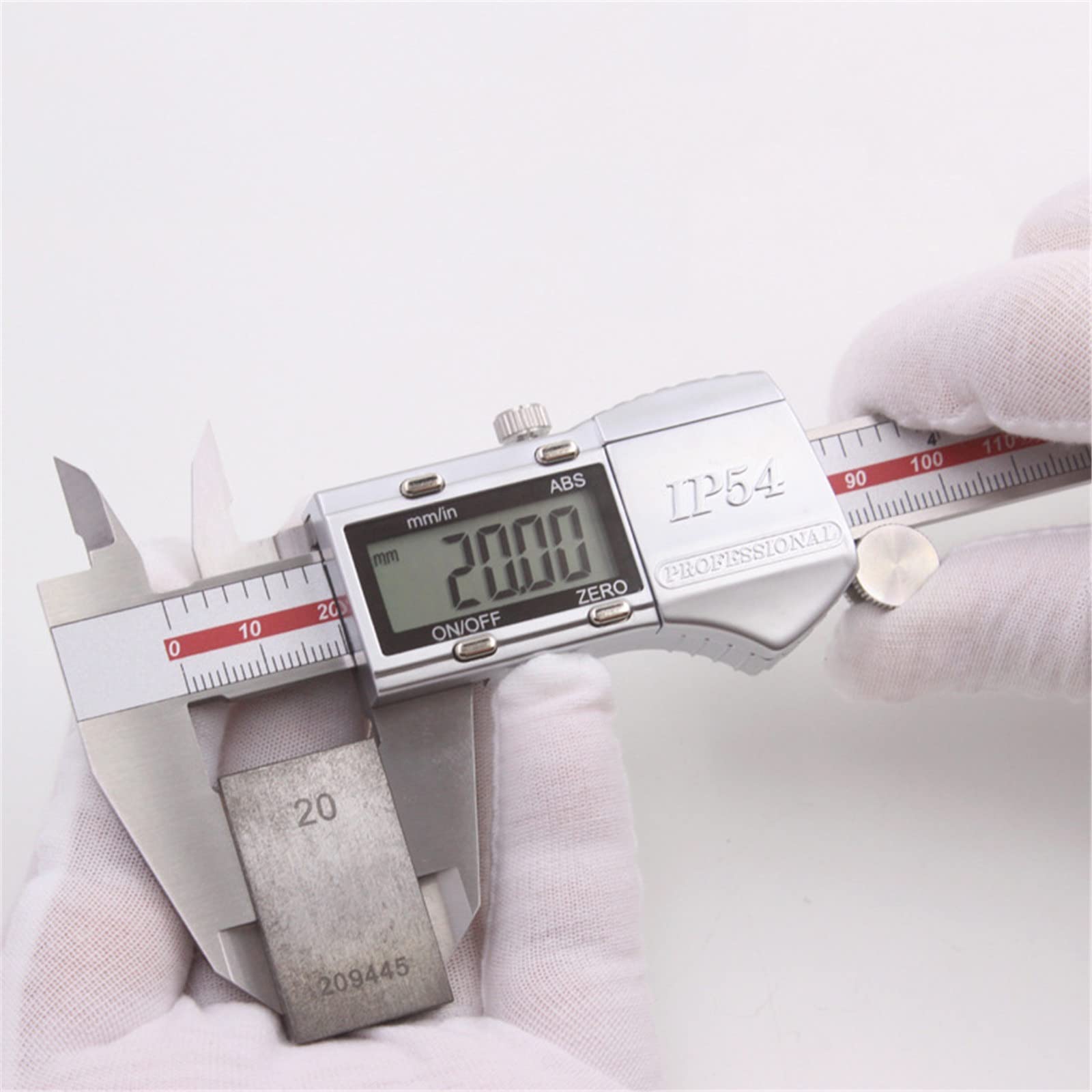 RajoNN Calibrador electrónico Digital Calibrador Digital electrónico de Alta precisión Impermeable para el hogar e Industrial (Color: Plata, tamaño: 0.000-11.811 in)