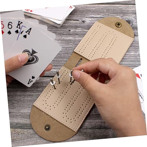 Miniatura 2 de LIFKOME Cuna de viaje 1 juego de mesa de cuna plegable Cuna de viaje Tablas de cuna portátil bolsa de juego de metal multifunción Poker Accesorios