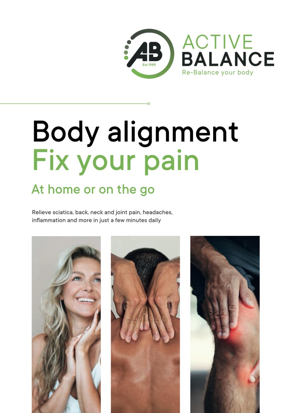 Body alignment fix your pain: At home or on the go (interactive video book): Relieve sciatica, back, neck and joint pain, headaches, inflammation and more in just a few minutes daily