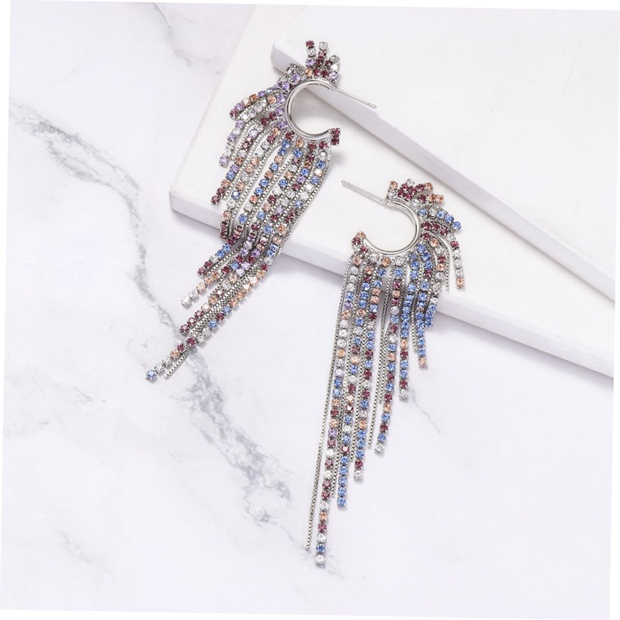 5pares Pendientes De Borlas Coloridos De Imitación Para Mujer Joyería De Declaración Elegante y Ocasiones Especiales