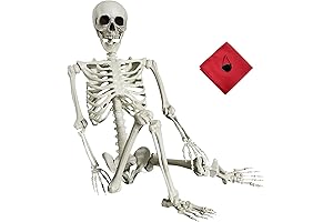 5.4Ft Halloween Skeleton - Life Size Full Body Realistic Human Bones