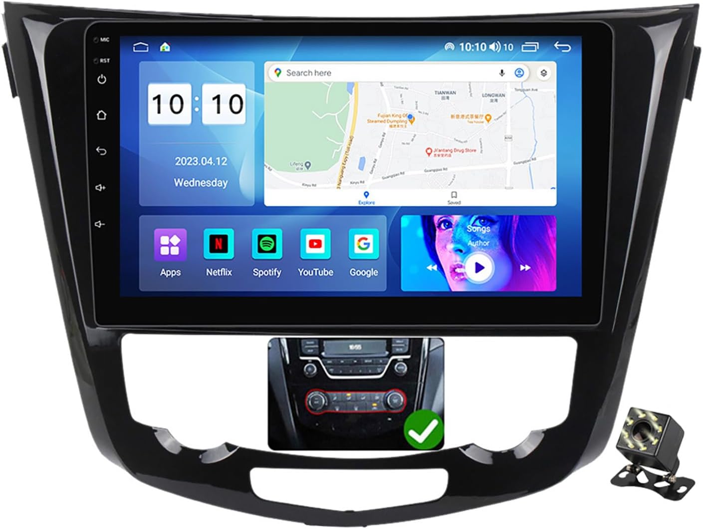 Android 12 for Nissan X-Path T32 2013-2022 Automobile Stereo Radio CarPlay Android Auto GPS Navigation 10″ Contact Display screen Help FM RDS DSP WiFi Bluetooth OBD2 DAB+Backup Digicam