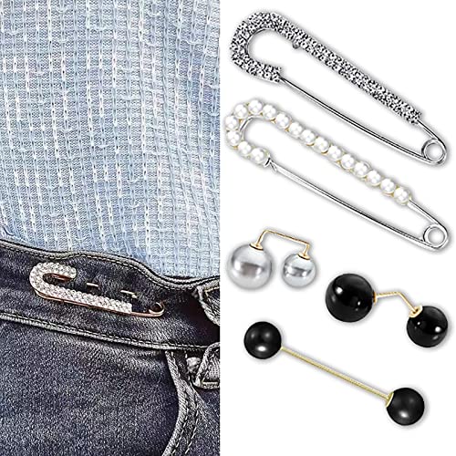 Image of Fashion Pearl Brooch, Sweater Shawl Pearl Pin, Elegant and Fashionable, Enhance your Temperament, Suitable for a Variety of Occasions to Wear