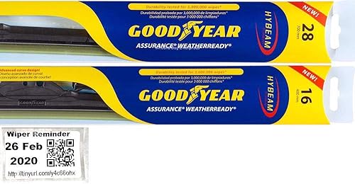 Juego de limpiaparabrisas para Nissan Altima 2007-2018, escobillas para conductor y pasajero y calcomanía para recordatorio (listo para el clima)