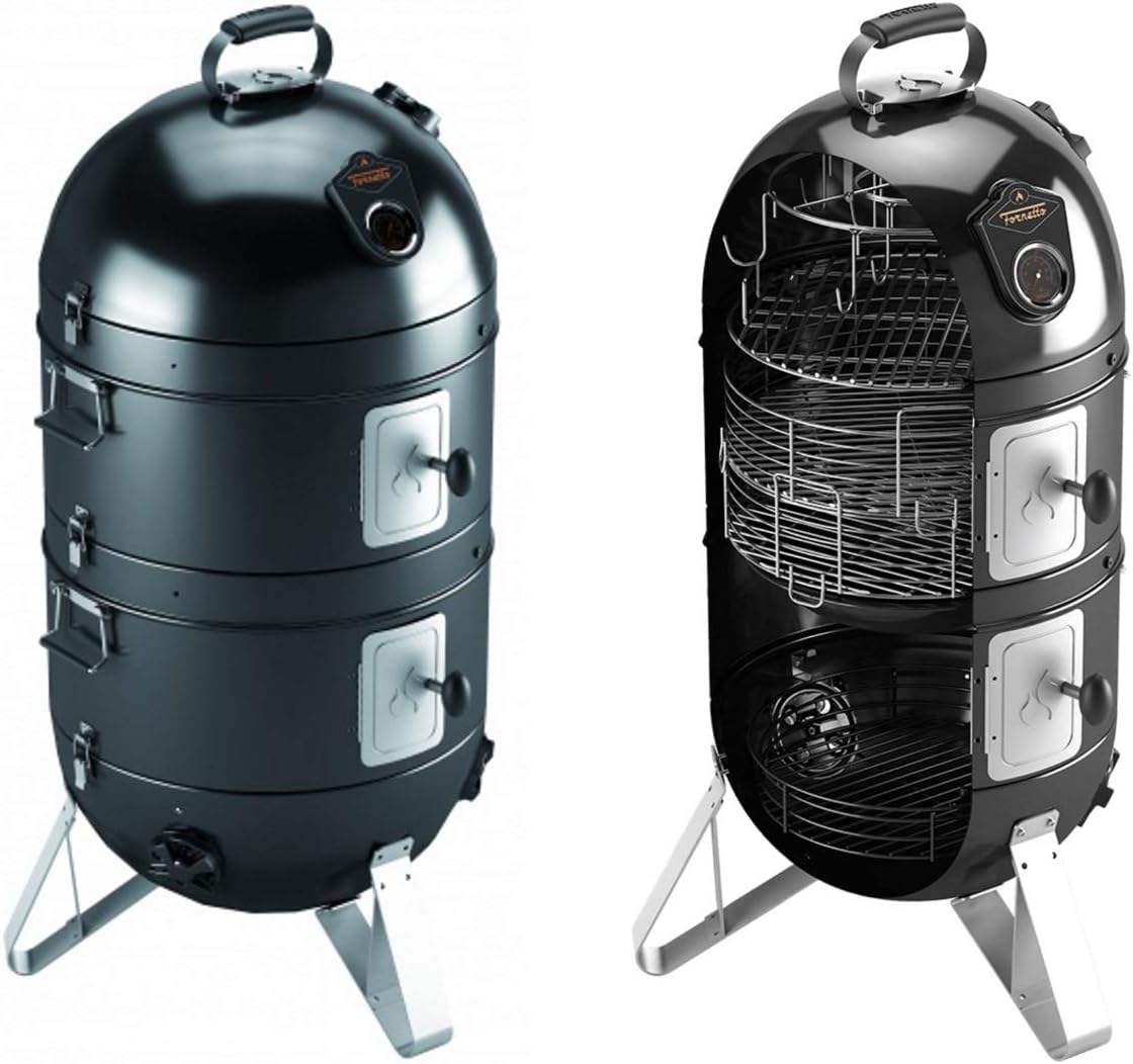Razzo Modular 22" Vertical Bullet Smoker - Black