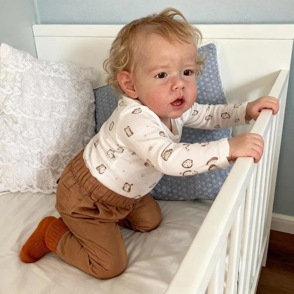 Anano Reborn Baby Lebensecht-50CM Reborn Baby Junge Waschbar Realistisch Puppe Echt Aussieht Baby Reborn Puppen Lebensecht Babypuppen Puppe Echt Wie EIN Baby