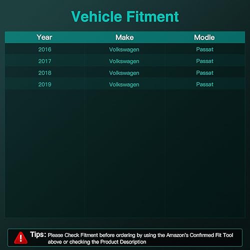 Miniatura 5 de SCITOO 30037 Condensador Aire Acondicionado AC Condensador para 2016-2017 para V-olkswagen Passat 1.8L 2018-2019 para V-olkswagen Passat 2.0L