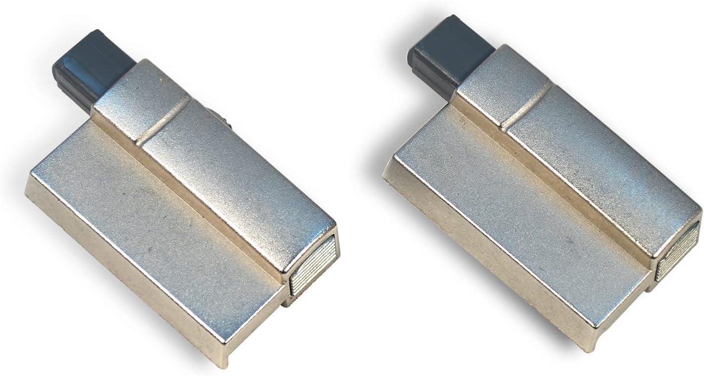 Modern Zinc Nickel-Plated Clip Damper Silent System Door Damper for Pot Hinges Pack of 2