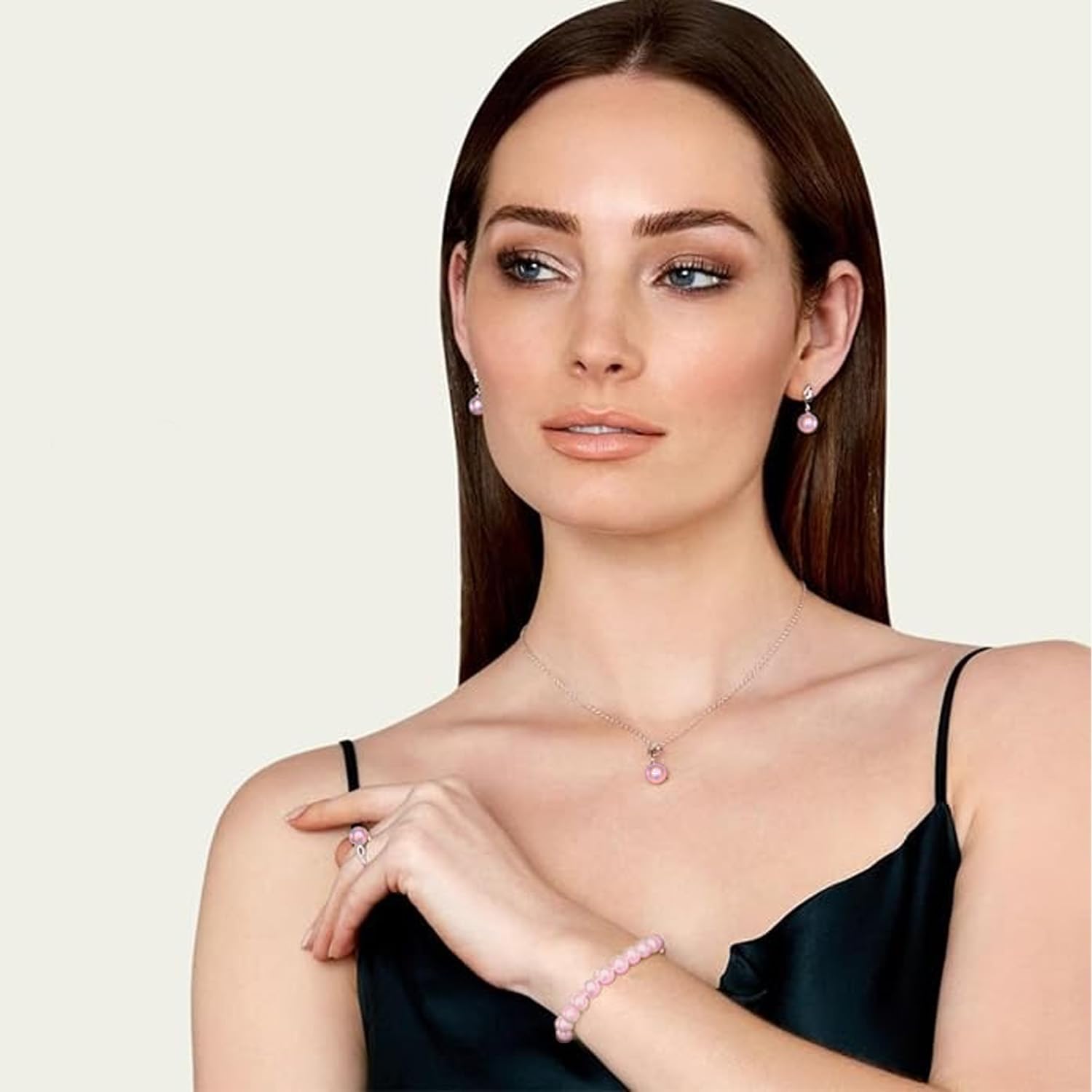 The Pearl Source Freshwater Pearl Pendant Sydney Necklace for Women - Cultured Pearl Necklace | 14K Gold Plated 925 Sterling Silver Necklace with 16"-20" Adjustable Chain - Image 7