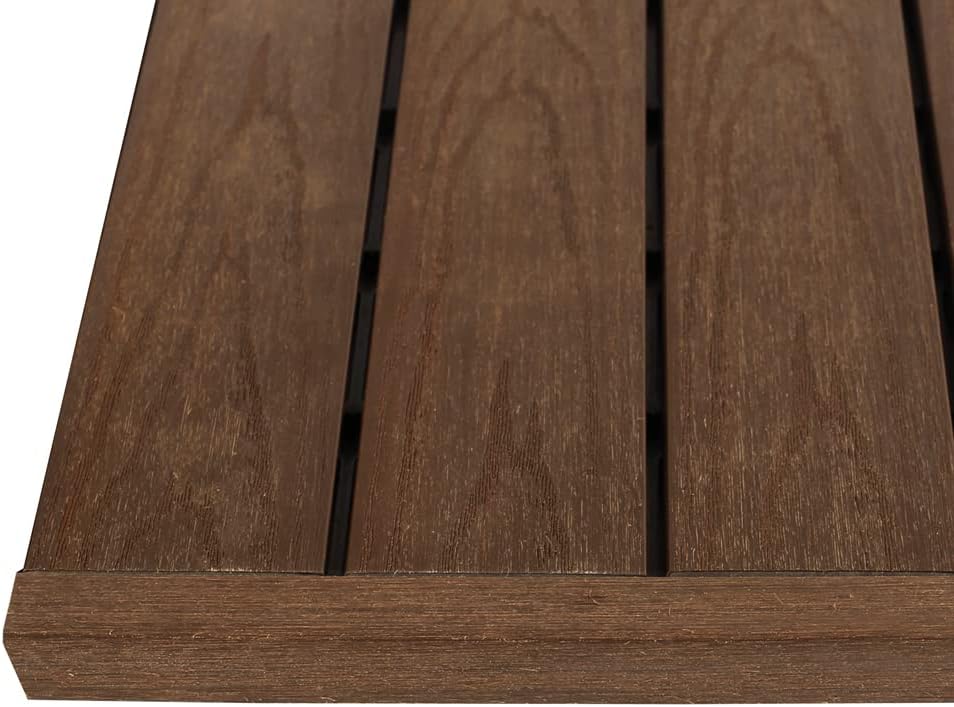 1/12 ft. x 1 ft. Quick Deck Composite Deck Tile Straight Trim in Brazilian Ipe (4-Pieces/Box)