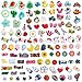 KHOCOEE Lot de 120 breloques de chaussures de formes différentes et non aléatoires, décoration de bracelet, cadeaux de fête, contient 10 pièces qui brillent dans le noir