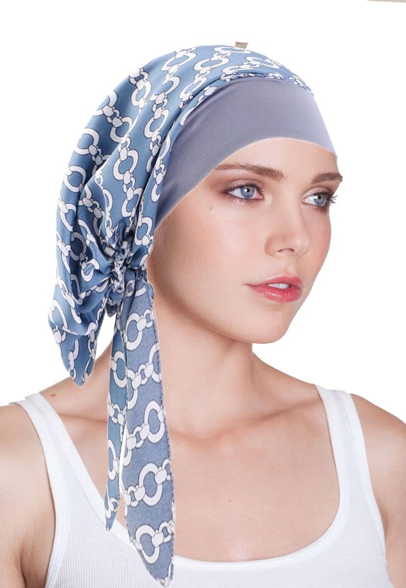 Luminary Cappello in seta sintetica turbante elastico per capelli cappello da pirata chemioterapia, 1, Taglia unica