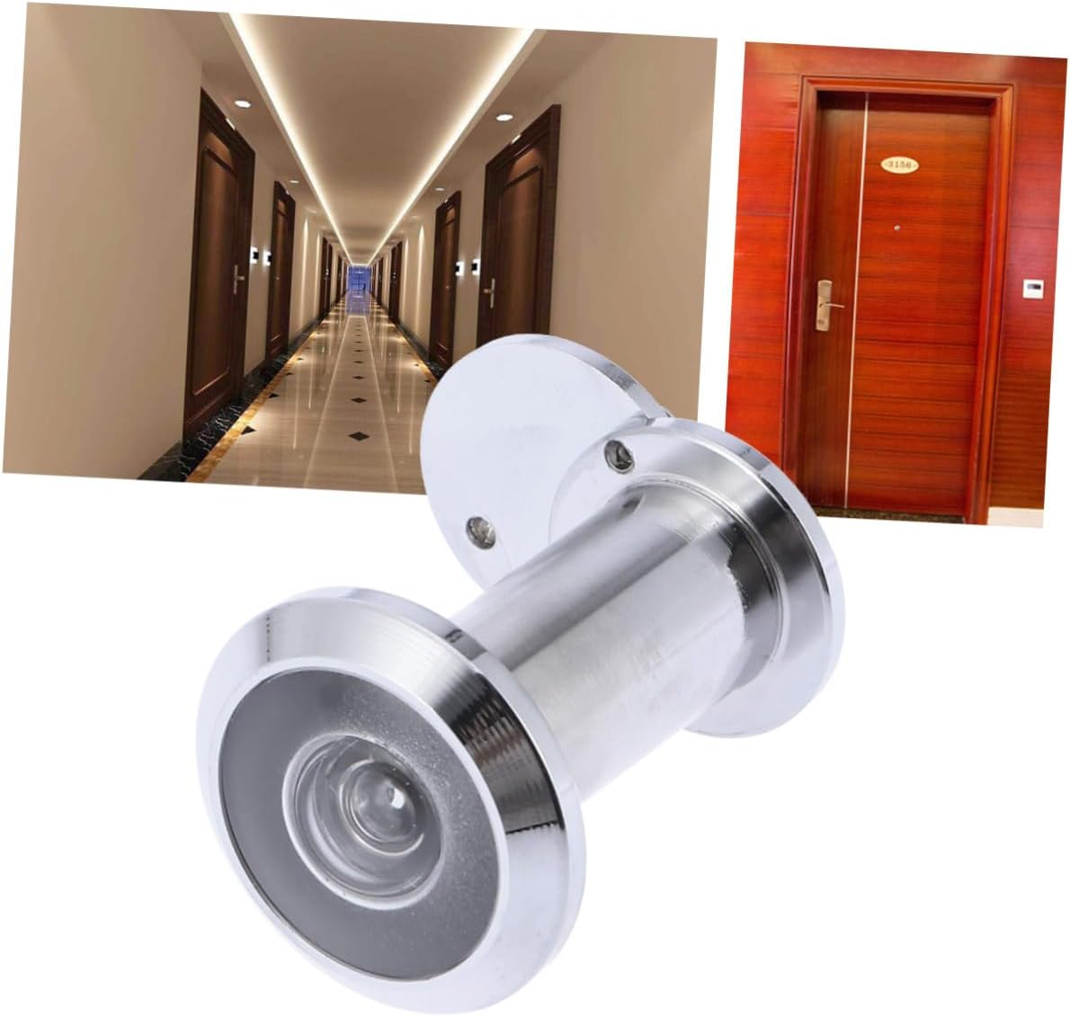 DOITOOL Home Security 3pcs Door Viewer Door Hole Peephole Pinhole Security Peep Hole Security Door Visible Hotel Security
