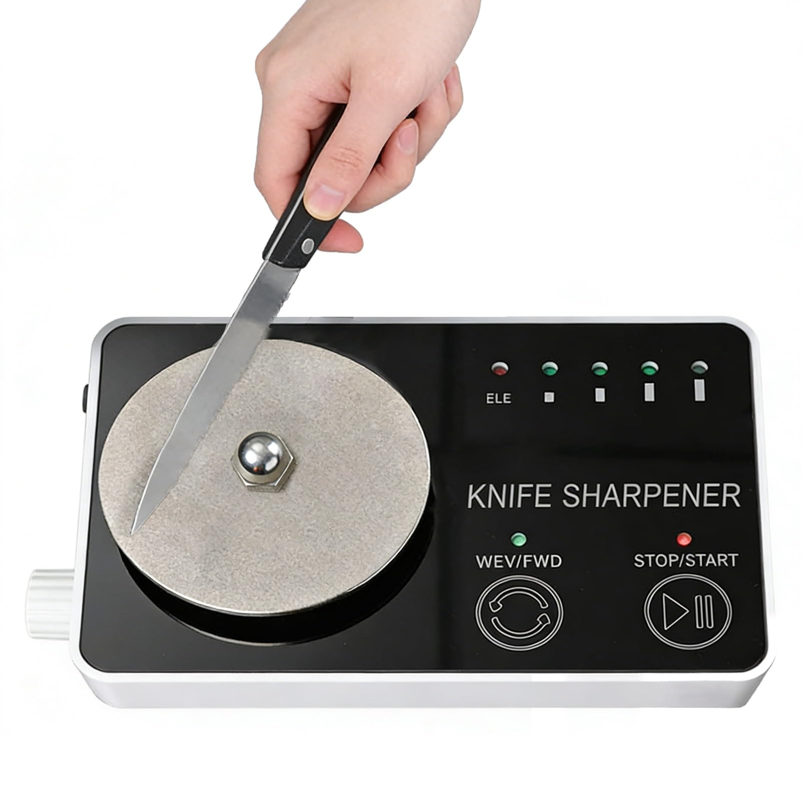 Afilador de cuchillos portátil para el hogar, máquina afiladora de tijeras con ajustable de 0-5000RPM, herramienta pulidora de cuchillas recargable, afilador eléctrico para chefs sastres