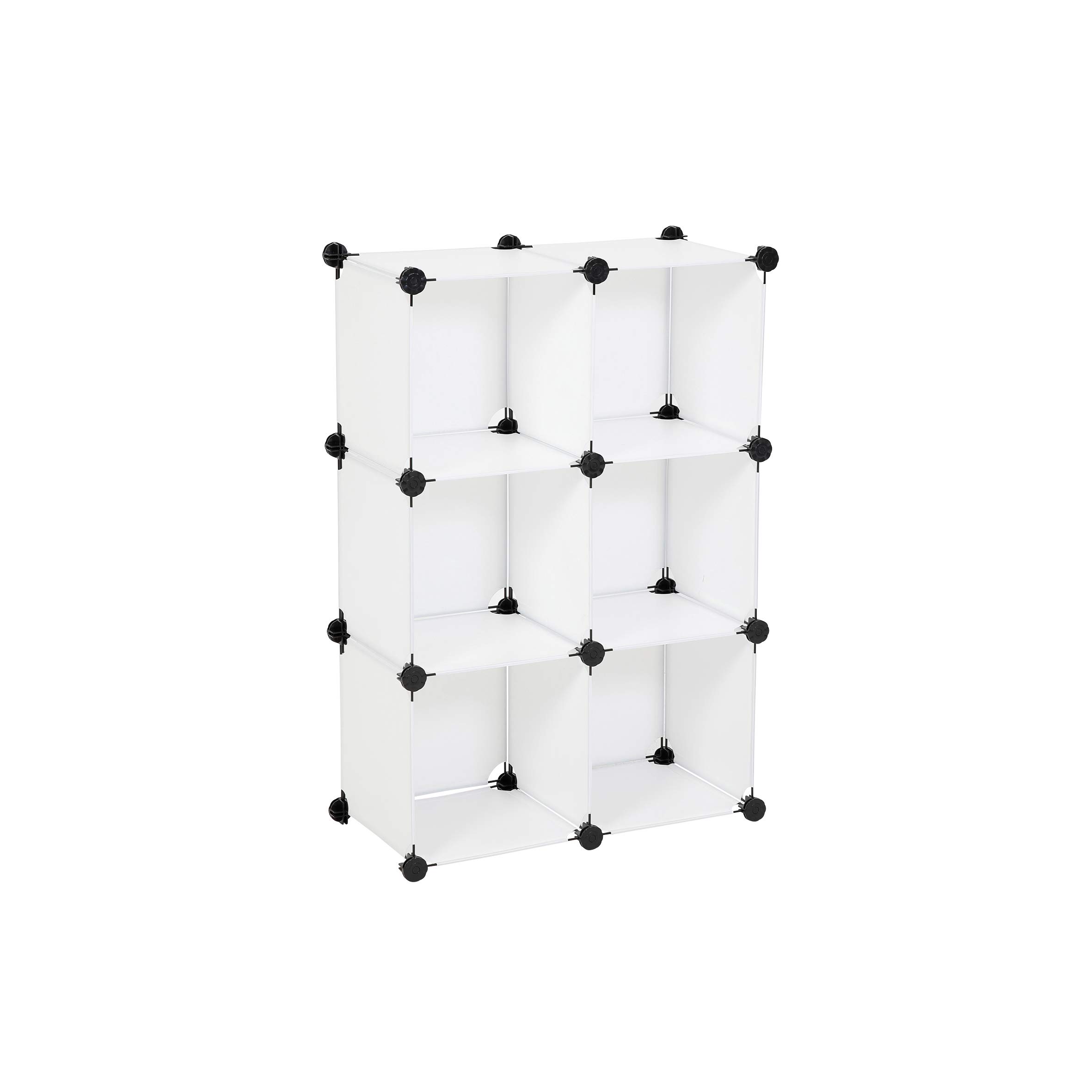 Estantería sin tornillos Ribelli 500188 de 6 cubos para organización
