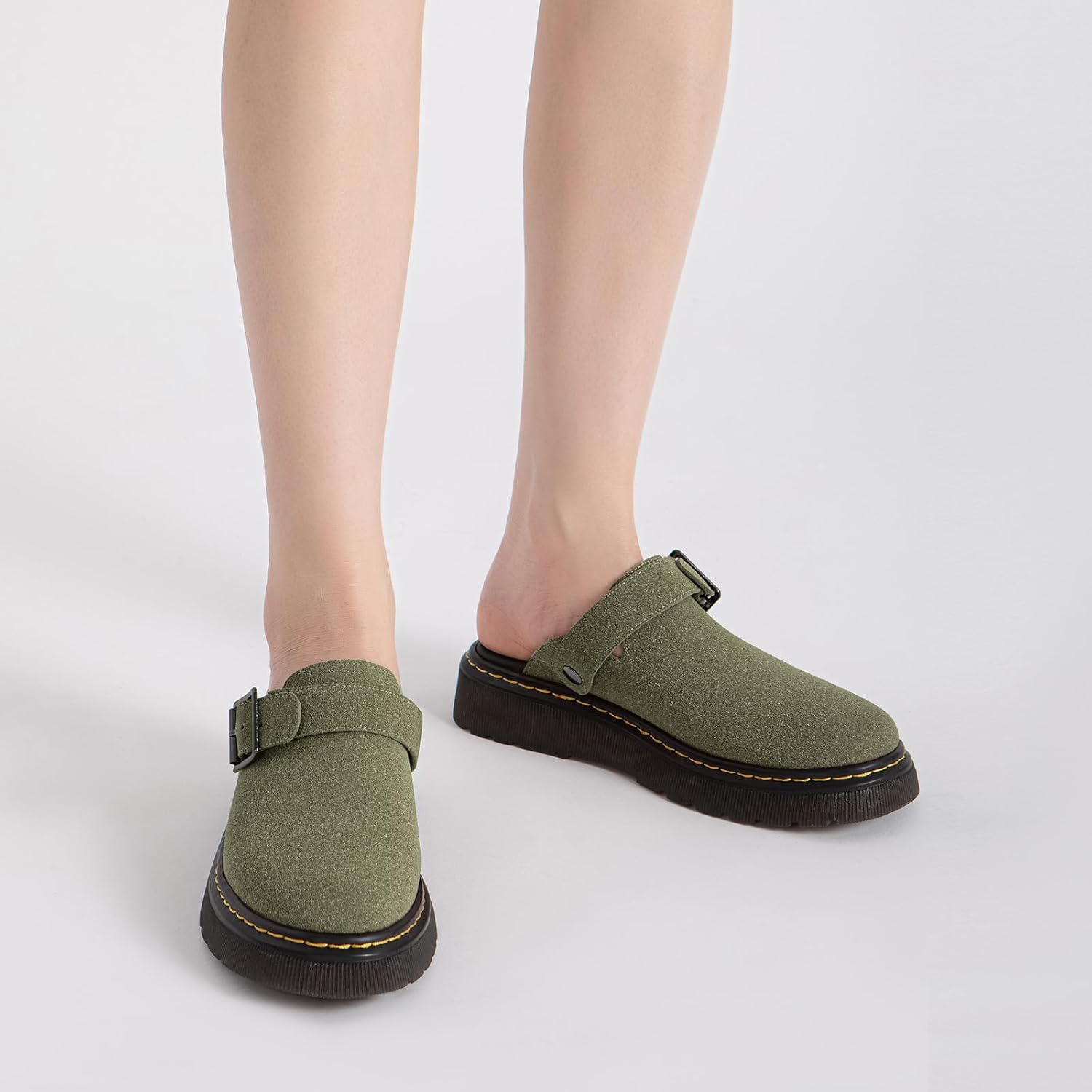 Athlefit Women's Clogs Shoes with Back Strap Comfortable Latex Footbed Slip-On Adjustable Slingback Mules Zapatos para Mujer - Image 7