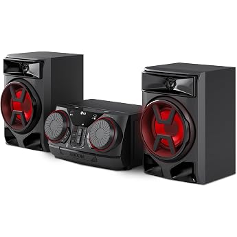 LG CK43N XBOOM Sound System 300W Bluetooth USB AUX Input Sync Party Control Equalizer MP3 Player Powerful Audio for Home and Party Black