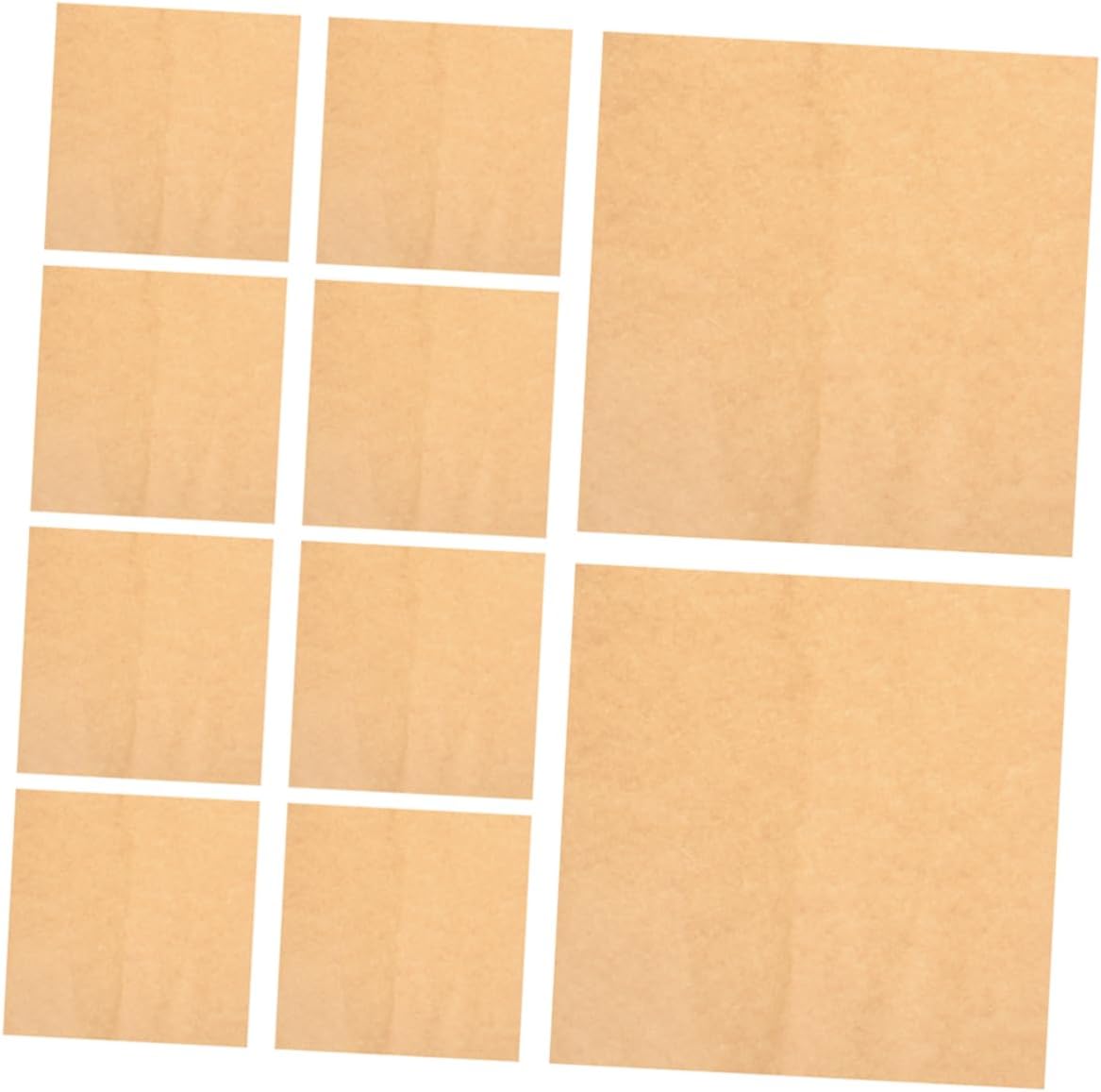 jojofuny 20pcs Greaseproof Parchment Paper Sheets Brown Crafting Oil Absorbent for Pottery and Handicrafts Durable and Thick Baking Paper for Clean Workspaces