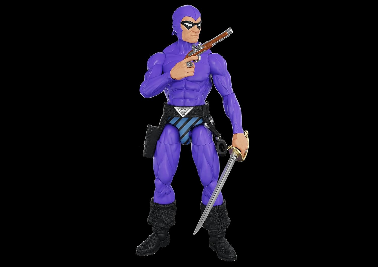 Boss Fight Studio Hero H.A.C.K.S. 11th Phantom Action Figure – Highly Articulated Collectible Figurine with Accessories Including Holstered Belt, Pistol, Saber, Alternative Hands, and Stand – 1:18