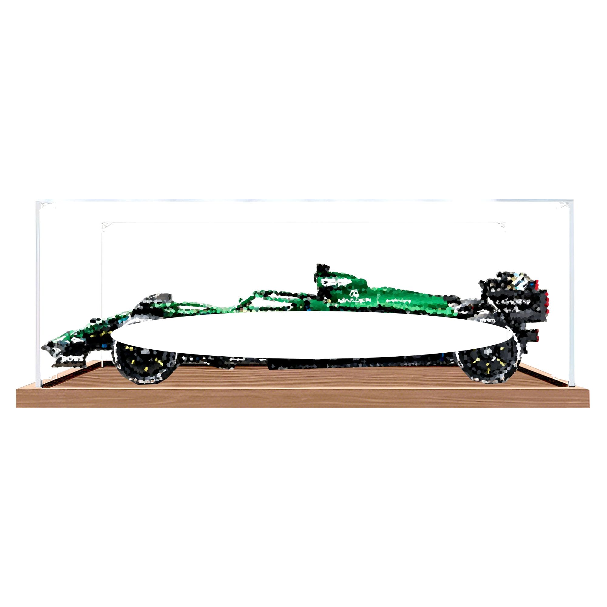 Clear Acrylic Showcase Box for Le-go 42240 Sets (Wood 3mm)
