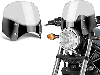 VASTMT Motorcycle Windshield Spoiler Wind Deflector Air Deflector Windscreen Spoiler Deflector for Honda Rebel CMX300 / CMX 500 2017-2022, Honda Rebel 500 300 Wind Deflector, Clear