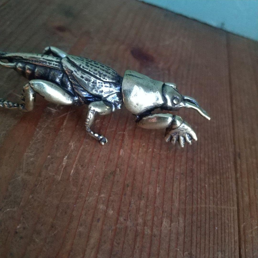 Amazon.co.jp: 新 金属製 オケラの置物 フィギュア 金属工芸 螻蛄